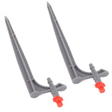 20Pcs/Bag Irrigation Dripper with Ground Insert Fruit Tree Drip Irrigation Emitters for Gardening360 Degree (Red)