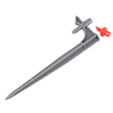 20Pcs/Bag Irrigation Dripper with Ground Insert Fruit Tree Drip Irrigation Emitters for Gardening360 Degree (Red)