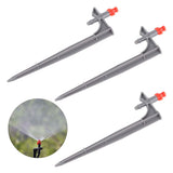 20Pcs/Bag Irrigation Dripper with Ground Insert Fruit Tree Drip Irrigation Emitters for Gardening360 Degree (Red)