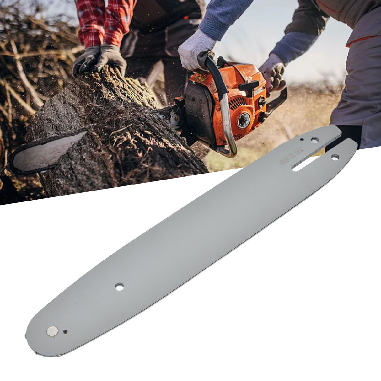 Chainsaw Guide Bar Manganese Steel Safe Replacement Sprocket Nose Guide Plate for 10inch Guide Rail