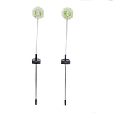 2set Solar Dandelions Garden Lights 6LED Colorful Outdoor Lawn Lamp for Patio Yard Balcony6LED White(2pcs)