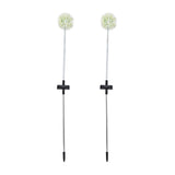 2set Solar Dandelions Garden Lights 6LED Colorful Outdoor Lawn Lamp for Patio Yard Balcony6LED White(2pcs)