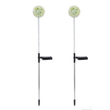 2set Solar Dandelions Garden Lights 6LED Colorful Outdoor Lawn Lamp for Patio Yard Balcony6LED White(2pcs)