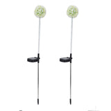 2set Solar Dandelions Garden Lights 6LED Colorful Outdoor Lawn Lamp for Patio Yard Balcony6LED White(2pcs)