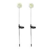 2set Solar Dandelions Garden Lights 6LED Colorful Outdoor Lawn Lamp for Patio Yard Balcony6LED White(2pcs) - 45-Degree Angle