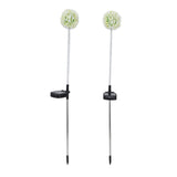2set Solar Dandelions Garden Lights 6LED Colorful Outdoor Lawn Lamp for Patio Yard Balcony6LED White(2pcs)