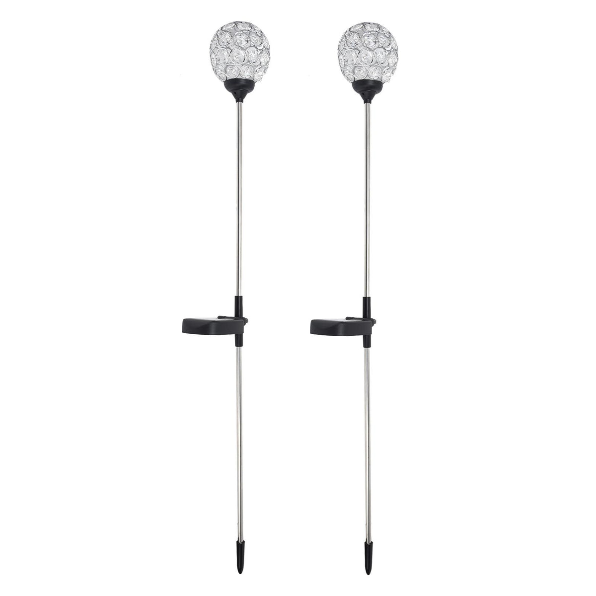 Solar Garden Lights Outdoor LED Globe Lamp Color Changing IP65 Waterproof for Pathway Lawn Courtyard Balcony