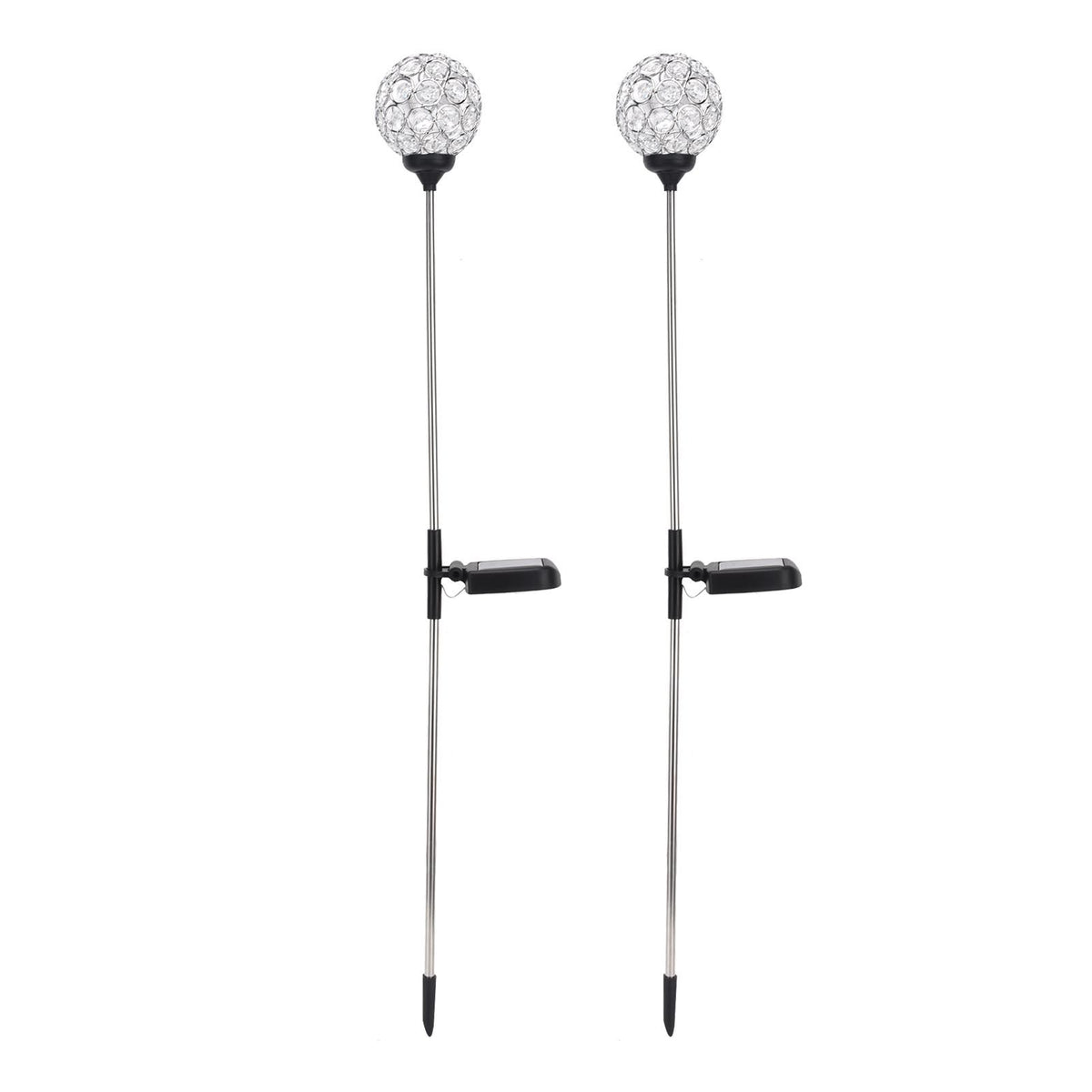 Solar Garden Lights Outdoor LED Globe Lamp Color Changing IP65 Waterproof for Pathway Lawn Courtyard Balcony