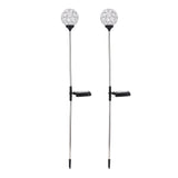 Solar Garden Lights Outdoor LED Globe Lamp Color Changing IP65 Waterproof for Pathway Lawn Courtyard Balcony - Side View