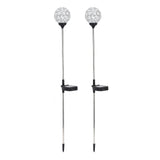 Solar Garden Lights Outdoor LED Globe Lamp Color Changing IP65 Waterproof for Pathway Lawn Courtyard Balcony - Top-Down View