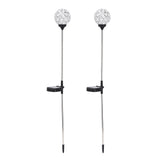 Solar Garden Lights Outdoor LED Globe Lamp Color Changing IP65 Waterproof for Pathway Lawn Courtyard Balcony - 45-Degree Angle