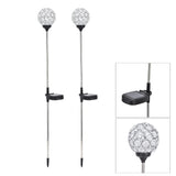 Solar Garden Lights Outdoor LED Globe Lamp Color Changing IP65 Waterproof for Pathway Lawn Courtyard Balcony