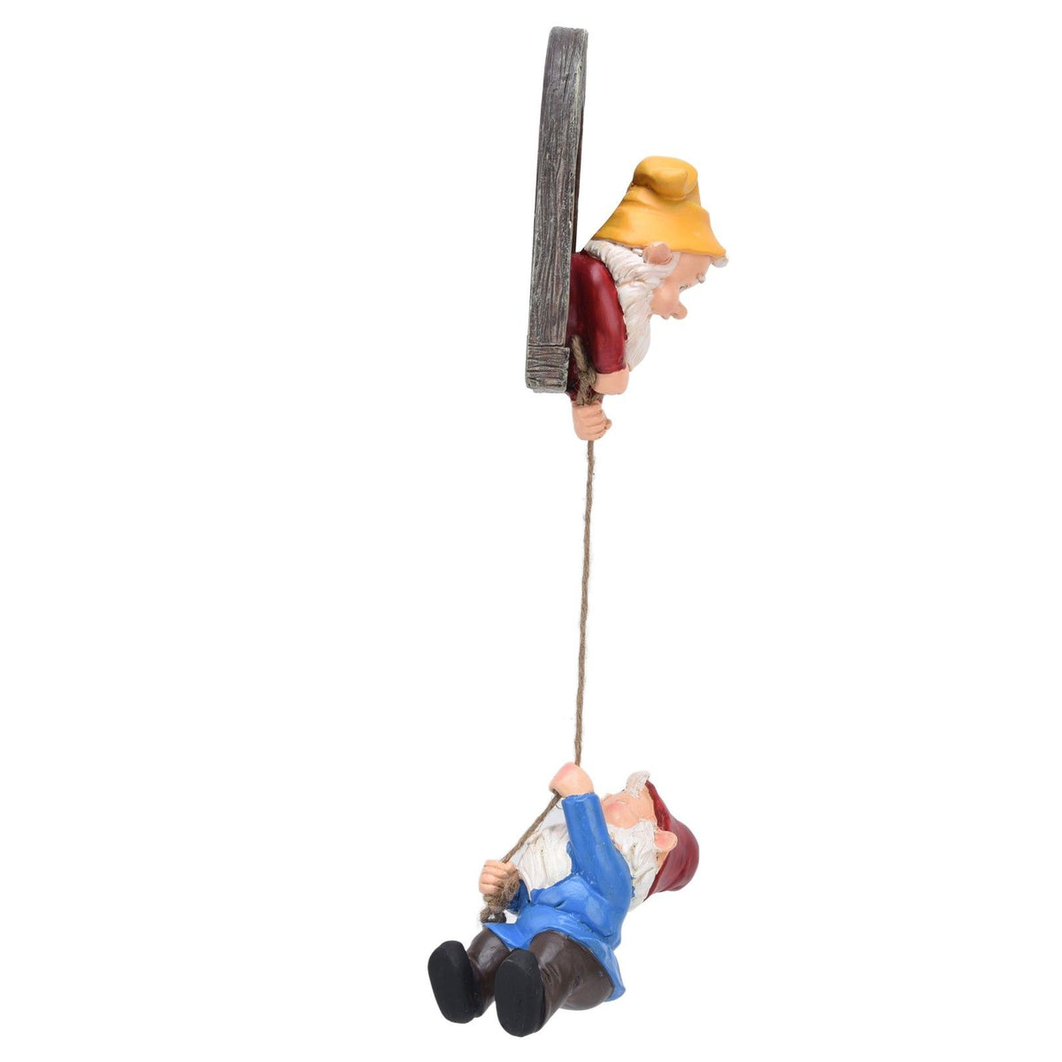 Garden Tree Gnome Statue Resin Colorfast Tree Climbing Elf Sculpture for Yard Outdoor