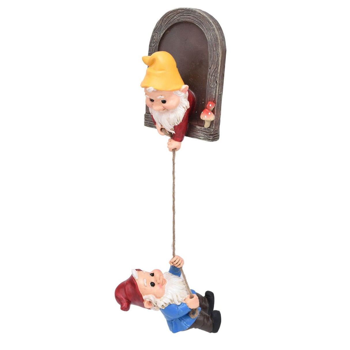 Garden Tree Gnome Statue Resin Colorfast Tree Climbing Elf Sculpture for Yard Outdoor