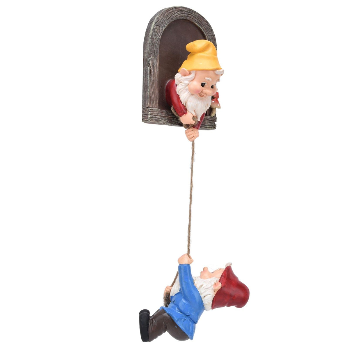 Garden Tree Gnome Statue Resin Colorfast Tree Climbing Elf Sculpture for Yard Outdoor