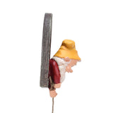 Garden Tree Gnome Statue Resin Colorfast Tree Climbing Elf Sculpture for Yard Outdoor - Extra Image