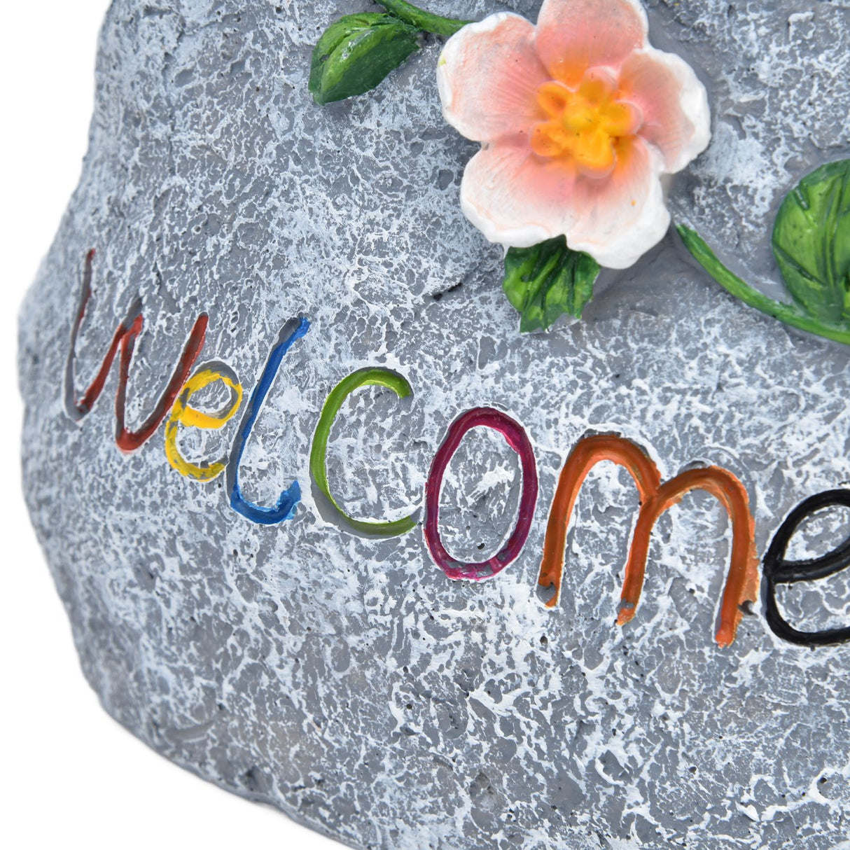 Double Sparrow Welcome Sculpture Cute Simulation Resin Ornament for Outdoor Home Garden Yard