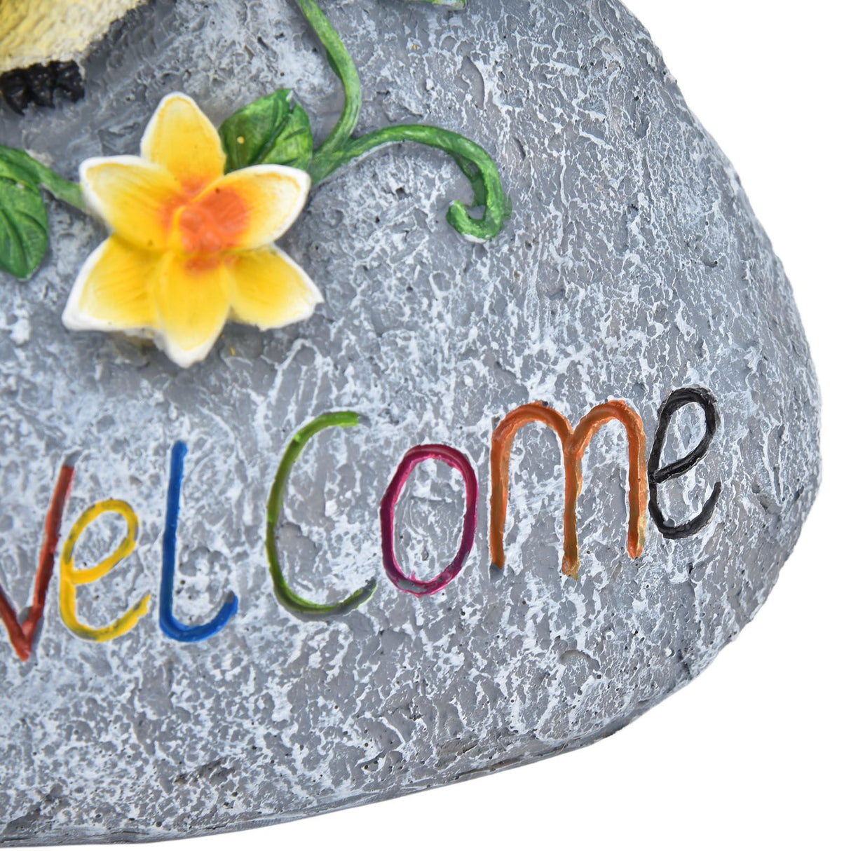 Bird Garden Decor Resin Animal Garden Figurines Welcome Sign Sculptures Statues for Yard Patio Lawn