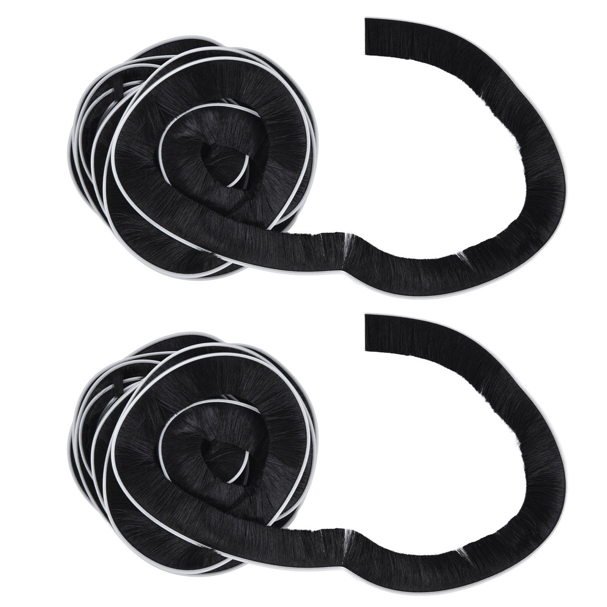 2PCS Brush Strip Ultraviolet Proof Water Proof Adjustable Length 4M Weather Stripping for Greenhouse Glass Door