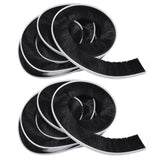 2PCS Brush Strip Ultraviolet Proof Water Proof Adjustable Length 4M Weather Stripping for Greenhouse Glass Door
