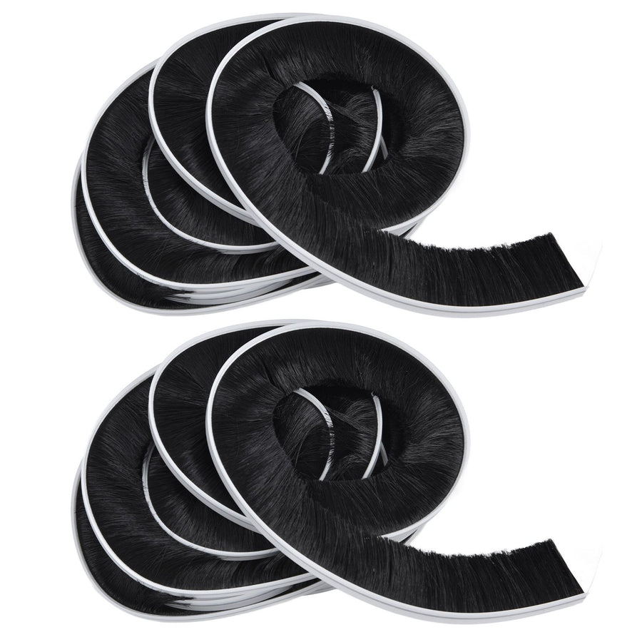 2PCS Brush Strip Ultraviolet Proof Water Proof Adjustable Length 4M Weather Stripping for Greenhouse Glass Door