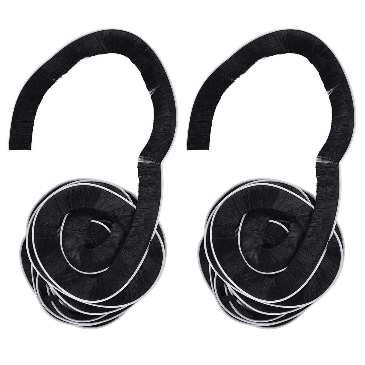 2PCS Brush Strip Ultraviolet Proof Water Proof Adjustable Length 4M Weather Stripping for Greenhouse Glass Door