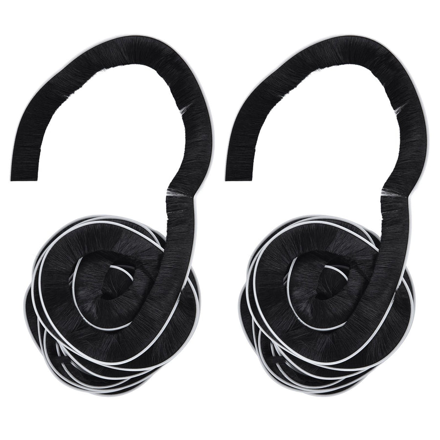 2PCS Brush Strip Ultraviolet Proof Water Proof Adjustable Length 4M Weather Stripping for Greenhouse Glass Door