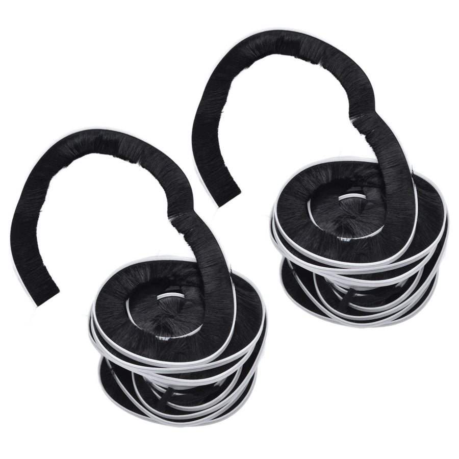 2PCS Brush Strip Ultraviolet Proof Water Proof Adjustable Length 4M Weather Stripping for Greenhouse Glass Door