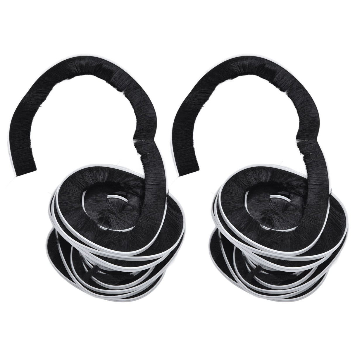 2PCS Brush Strip Ultraviolet Proof Water Proof Adjustable Length 4M Weather Stripping for Greenhouse Glass Door