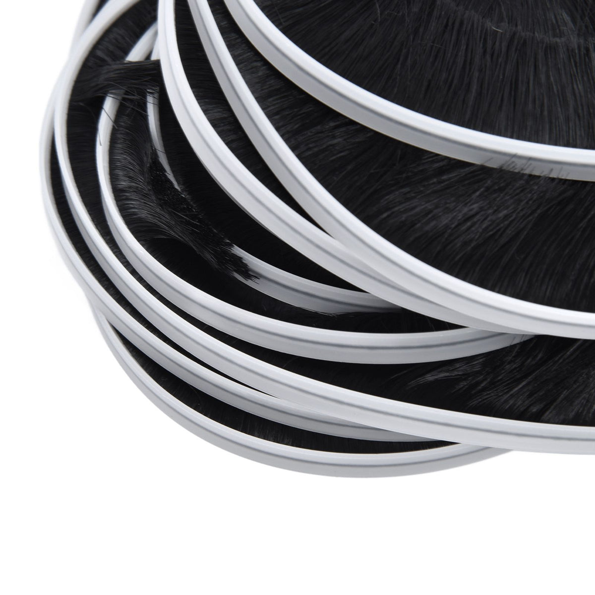 2PCS Brush Strip Ultraviolet Proof Water Proof Adjustable Length 4M Weather Stripping for Greenhouse Glass Door