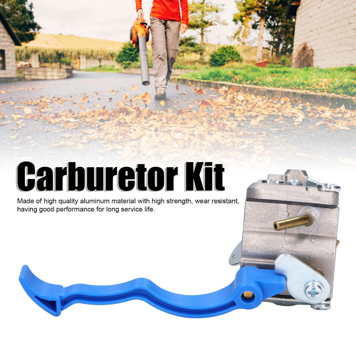 Carburetor Replacement Kit with Air Filter for Husqvarna 125B 125BVX 125BX Blower Lawn Mower