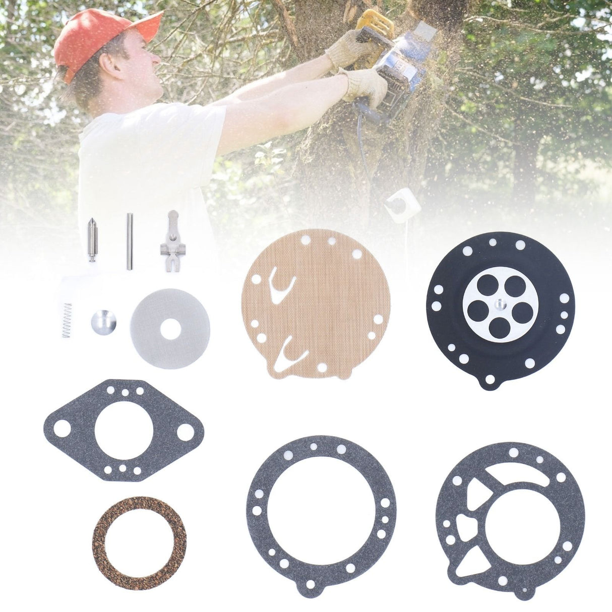 Carburetor Repair Kit Carburetor Rebuild Set Accessory for McCULLOCH ETC RK88HL RK‑88‑HL