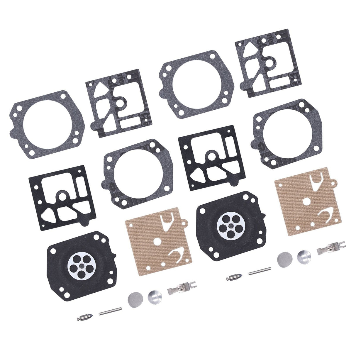 2Set Carburetor Carb Repair Kit Garden Lawn Mower Rebuild Kit Accessory for Walbro K24‑hda