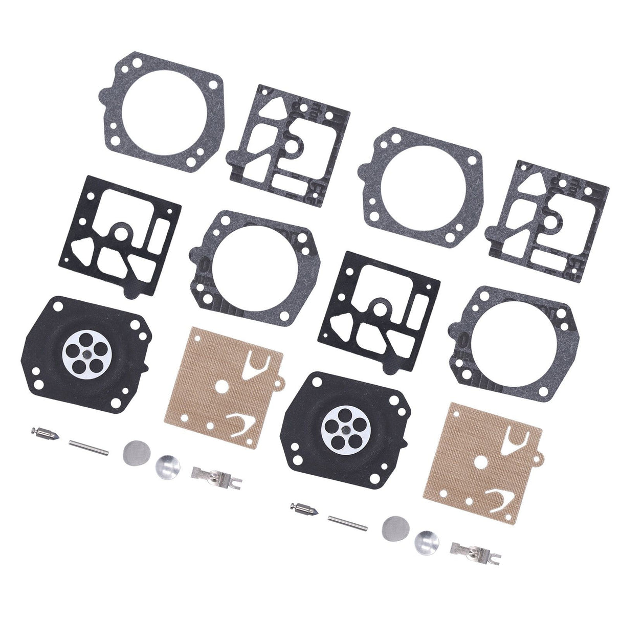 2Set Carburetor Carb Repair Kit Garden Lawn Mower Rebuild Kit Accessory for Walbro K24‑hda