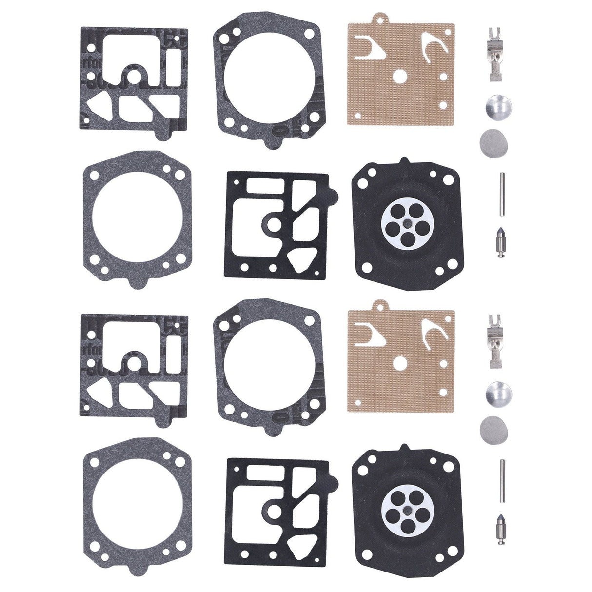 2Set Carburetor Carb Repair Kit Garden Lawn Mower Rebuild Kit Accessory for Walbro K24‑hda