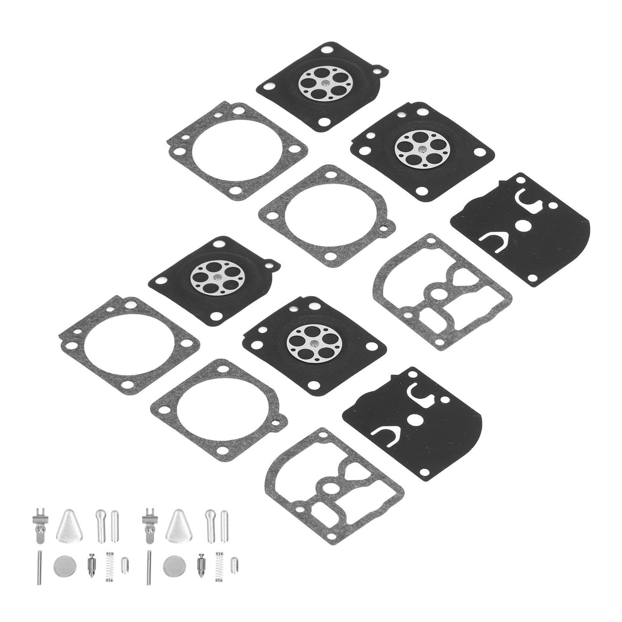 2 Sets Carburetor Rebuild Kit Replacement for STIHL MS200 MS200T C1Q RB‑69 RB69 Chainsaw