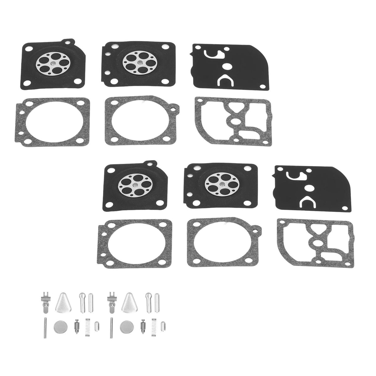 2 Sets Carburetor Rebuild Kit Replacement for STIHL MS200 MS200T C1Q RB‑69 RB69 Chainsaw