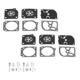 2 Sets Carburetor Rebuild Kit Replacement for STIHL MS200 MS200T C1Q RB‑69 RB69 Chainsaw - Low Angle