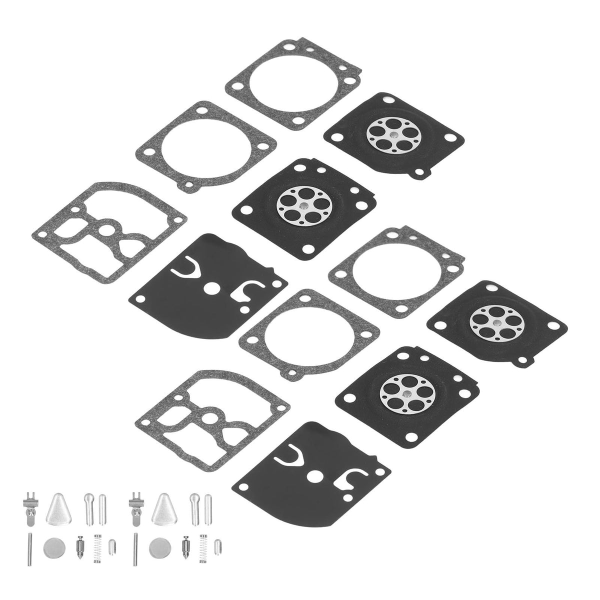 2 Sets Carburetor Rebuild Kit Replacement for STIHL MS200 MS200T C1Q RB‑69 RB69 Chainsaw