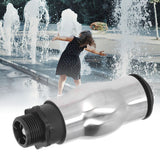 G1 Male Thread Frothy Foam Jet Fountain Nozzle 304 Stainless Steel Water Spray Head for Garden Pond Lake