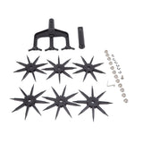 Garden Soil Scarifier Wear Resistant 2 in 1 Ventilated Scarifier Rotary Tiller for Garden - Front View