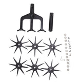 Garden Soil Scarifier Wear Resistant 2 in 1 Ventilated Scarifier Rotary Tiller for Garden