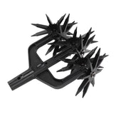 Garden Soil Scarifier Wear Resistant 2 in 1 Ventilated Scarifier Rotary Tiller for Garden