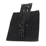 Outdoor Foraging Bag Oxford Cloth Fruit Picking Bag Waist Hanging Tool Pouch Garden Vegetable Storage Pouch Black - Side View