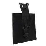 Outdoor Foraging Bag Oxford Cloth Fruit Picking Bag Waist Hanging Tool Pouch Garden Vegetable Storage Pouch Black - Top-Down View