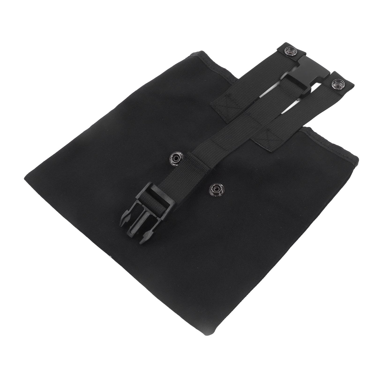 Outdoor Foraging Bag Oxford Cloth Fruit Picking Bag Waist Hanging Tool Pouch Garden Vegetable Storage Pouch Black