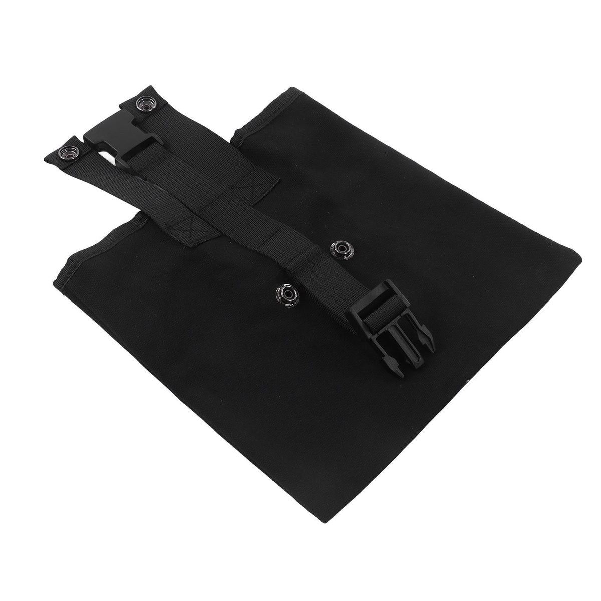 Outdoor Foraging Bag Oxford Cloth Fruit Picking Bag Waist Hanging Tool Pouch Garden Vegetable Storage Pouch Black