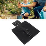 Outdoor Foraging Bag Oxford Cloth Fruit Picking Bag Waist Hanging Tool Pouch Garden Vegetable Storage Pouch Black
