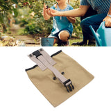 Outdoor Foraging Bag Oxford Cloth Fruit Picking Bag Waist Hanging Tool Pouch Garden Vegetable Storage Pouch Khaki