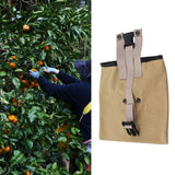 Outdoor Foraging Bag Oxford Cloth Fruit Picking Bag Waist Hanging Tool Pouch Garden Vegetable Storage Pouch Khaki - Extra Image